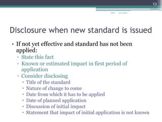 IAS 8 Accounting Policies, Changes In Accounting Estimates And Errors
