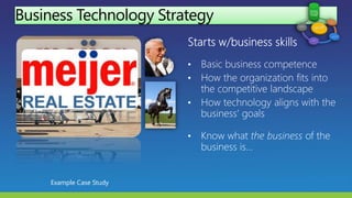 Business Technology Strategy
Example Case Study
 