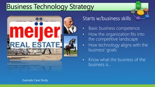 Business Technology Strategy
Example Case Study
 