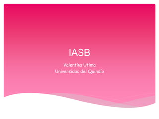 IASB
Valentina Utima
Universidad del Quindío
 