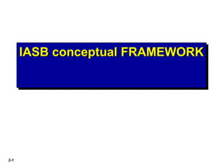 2-1
IASB conceptual FRAMEWORKIASB conceptual FRAMEWORKIASB conceptual FRAMEWORKIASB conceptual FRAMEWORK
 