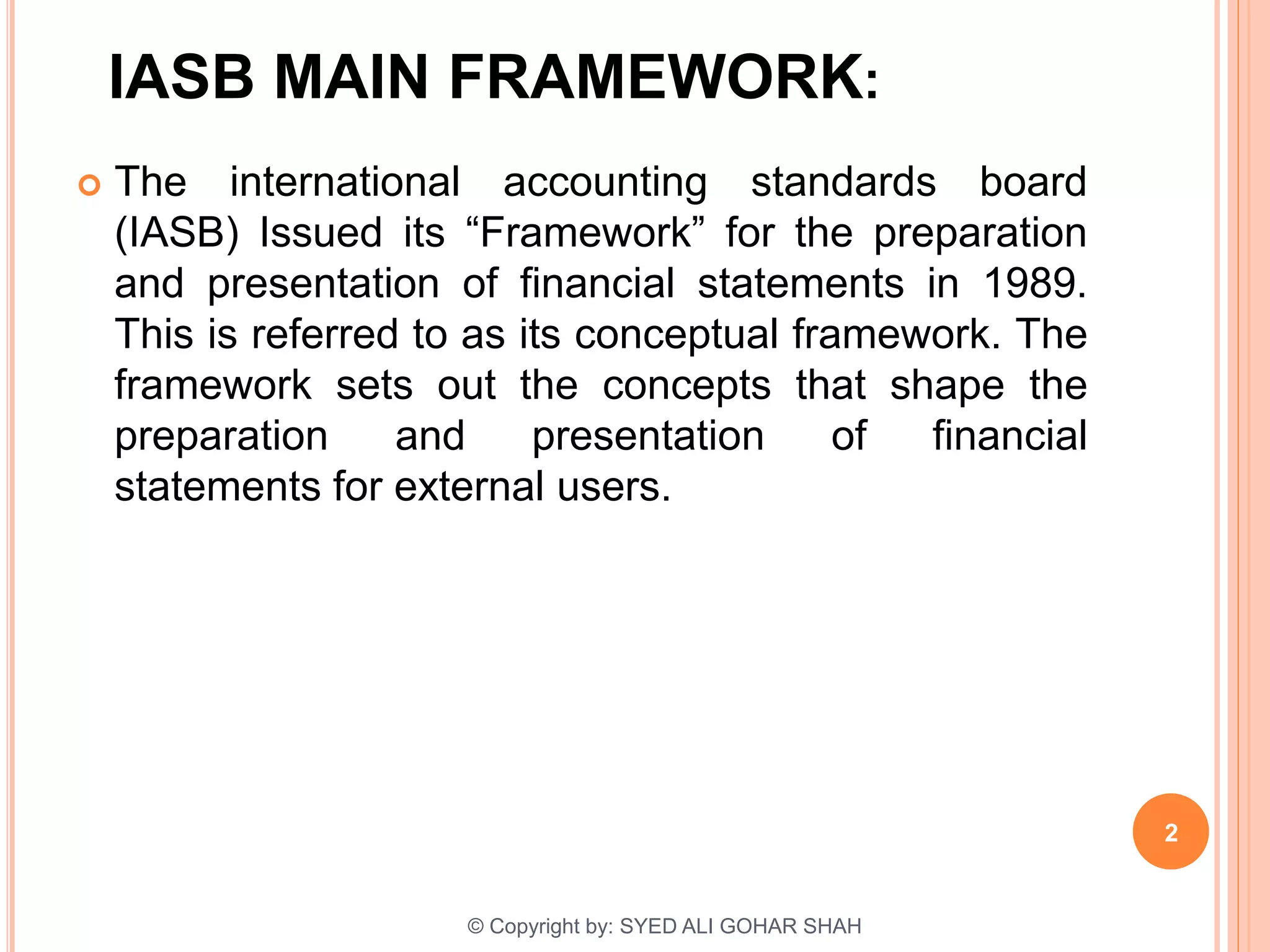 Iasb framework | PPT