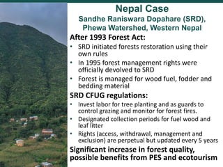 Comparing governance reforms to restore the forest commons in Nepal, China and Ethiopia