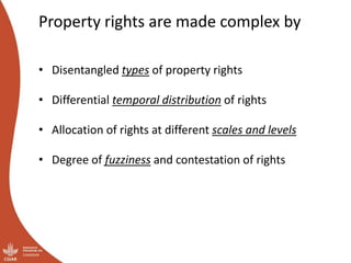Governing shared resources in multi-level systems: It’s not just about property rights