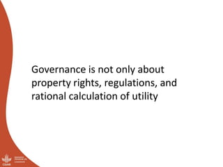 Governing shared resources in multi-level systems: It’s not just about property rights