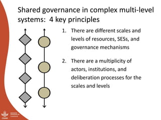 Governing shared resources in multi-level systems: It’s not just about property rights