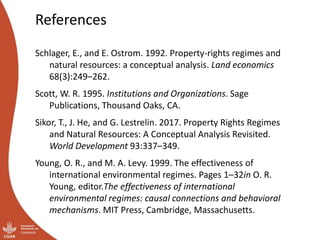Governing shared resources in multi-level systems: It’s not just about property rights