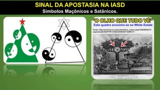 SINAL DA APOSTASIA NA IASD
Cruz dentro dos Templos.
 