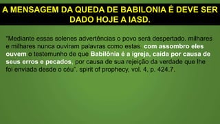 SINAL DA APOSTASIA NA IASD
Ritual com velas
 