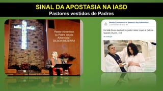 O PRINCIPAL DOGMA DA IGREJA ROMA FEZ DA IASD
IRMÃ DE BABILONIA.
Sustentar a doutrina da Trindade, não é mais que uma evidência da
intoxicação pelo vinho que todas as nações beberam. O fato dessa ser
uma das principais doutrinas, senão a principal, pela qual o bispo de
roma foi exaltado ao papado, não recomenda muito em seu favor.”
Advent Review, 6 de Julho de 1869 – R.F. Cottrell
Nisto cremos desde 1872 a 1915
1. Existe um Deus, pessoal, um ser
espiritual...
(Year Book de 1915)
Nisto cremos desde 1980 a 2016
2. A Trindade
Há um só Deus: Pai, Filho e Espírito Santo,
uma unidade de três Pessoas coeternas...
(Year Book de 2016)
Um Deus, Um ser passou a existir como Um Deus, em três Pessoas ou três seres.
 