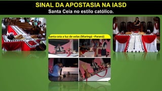 SINAL DA APOSTASIA NA IASD
Mudança na logo da Igreja.
 