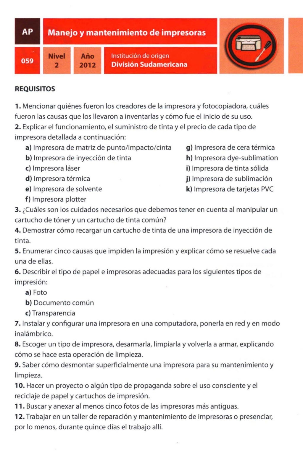IASD Manual de Especialidades 2013