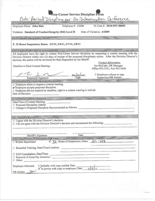 Deputy John Hale, Internal Affairs Report #1, Leon County, Florida Sheriff's Office