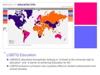 LGBTQ Curriculum Inclusion: The Role of the School Library | PPTX
