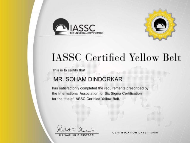 Iassc lean-six-sigma-yellow-belt-certification