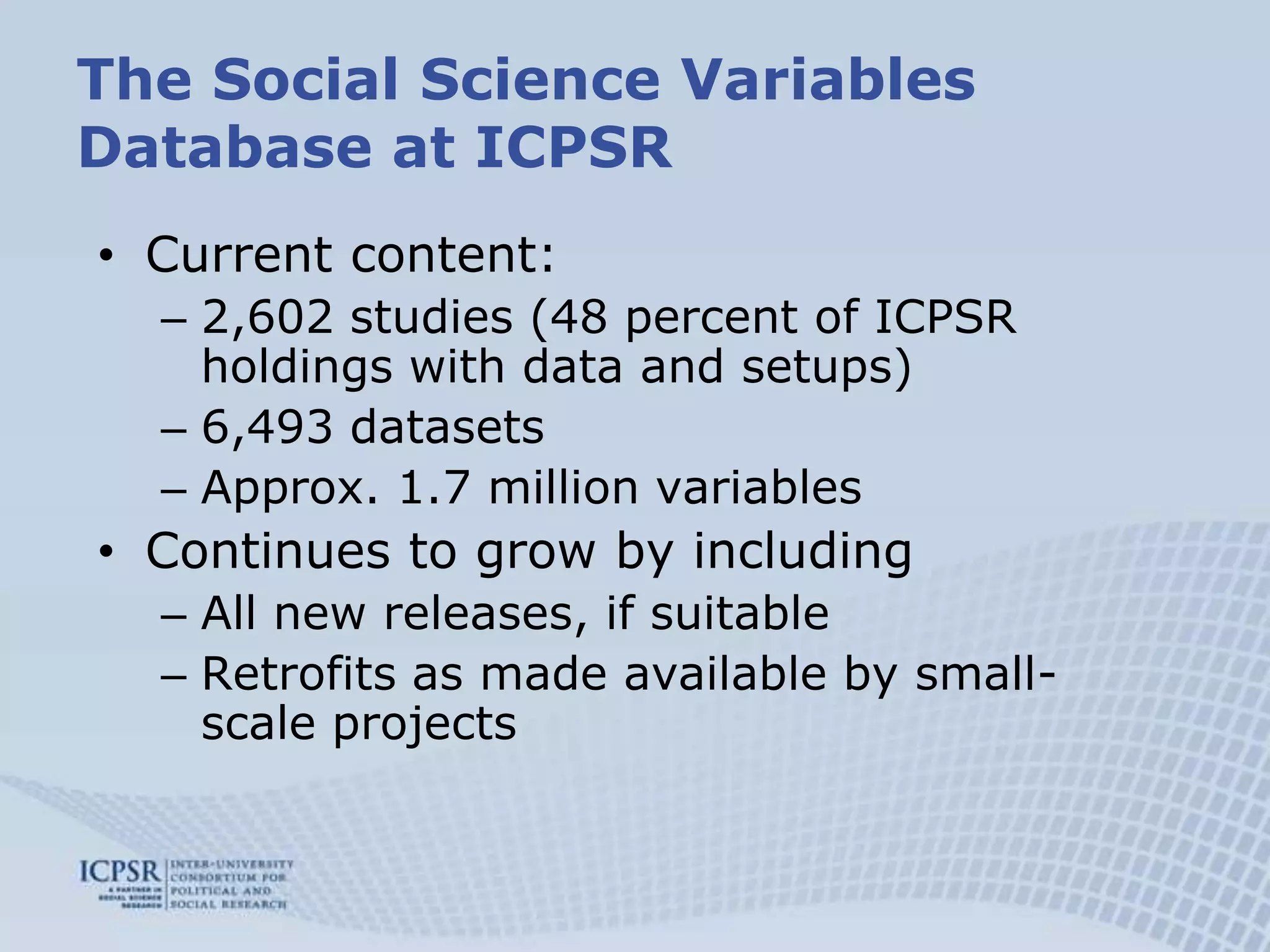 Oracle Text searches used in Beta-testing phase