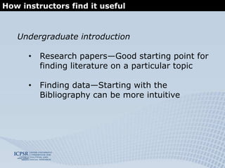 How and why we developed it