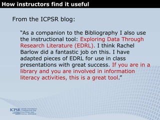 How instructors find it useful