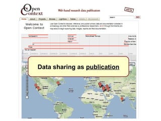 Data sharing as publication
 