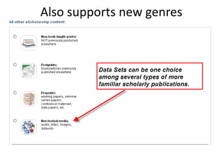 Also supports new genres
 