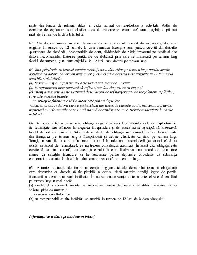 Ias Standardul International De Contabilitate Ias 1