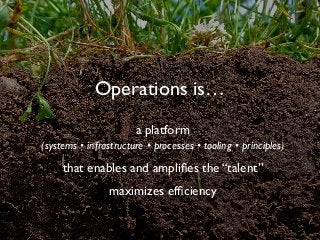 Operations requires IA
to enable
balance
 
