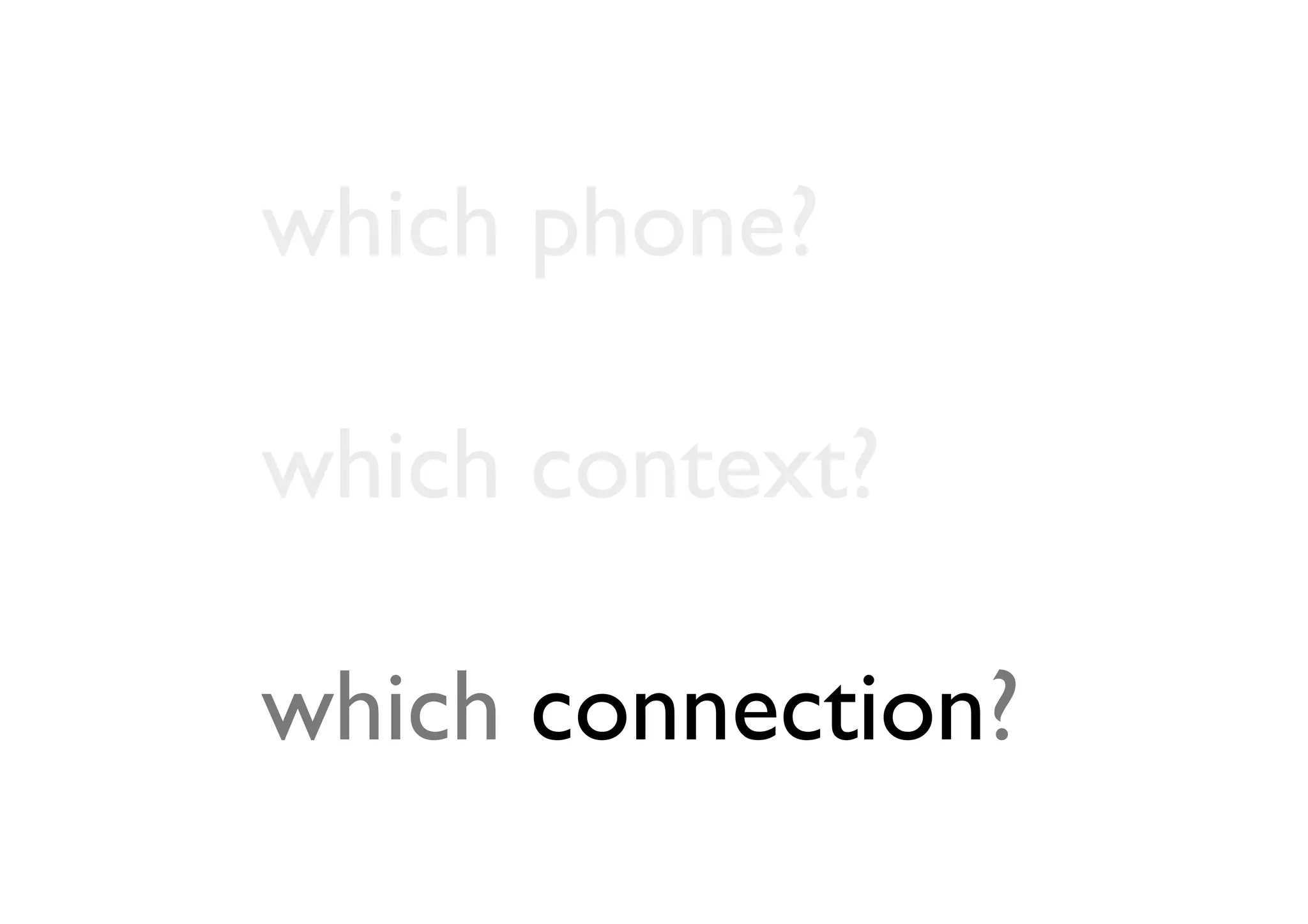 which phone?

which context?

which connection?
 