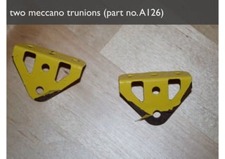 two meccano trunions (part no. A126)
 