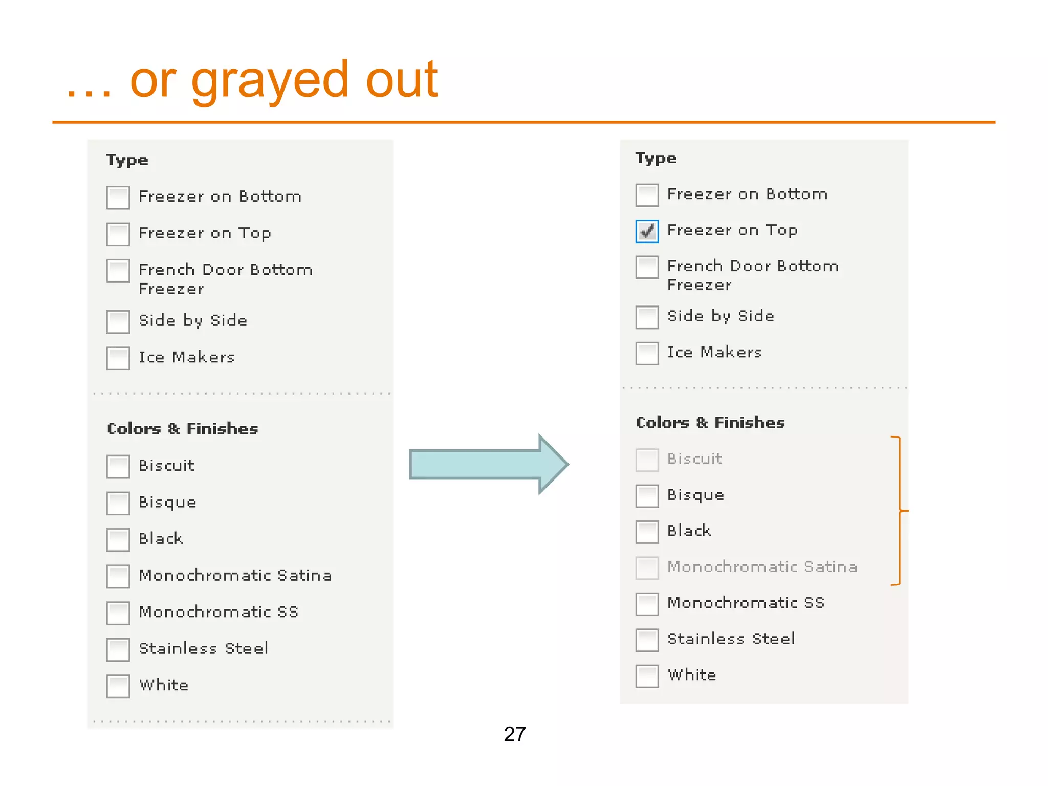 Choices can be hidden…26