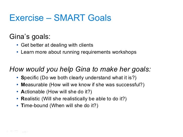 goals for a job