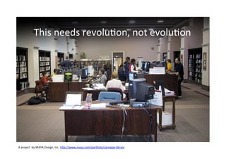 Carnegie Library of Pittsburgh | Information Environment




          Breakpoint	
  pa;erns	
  revealed	
  systemic	
  
 ...
