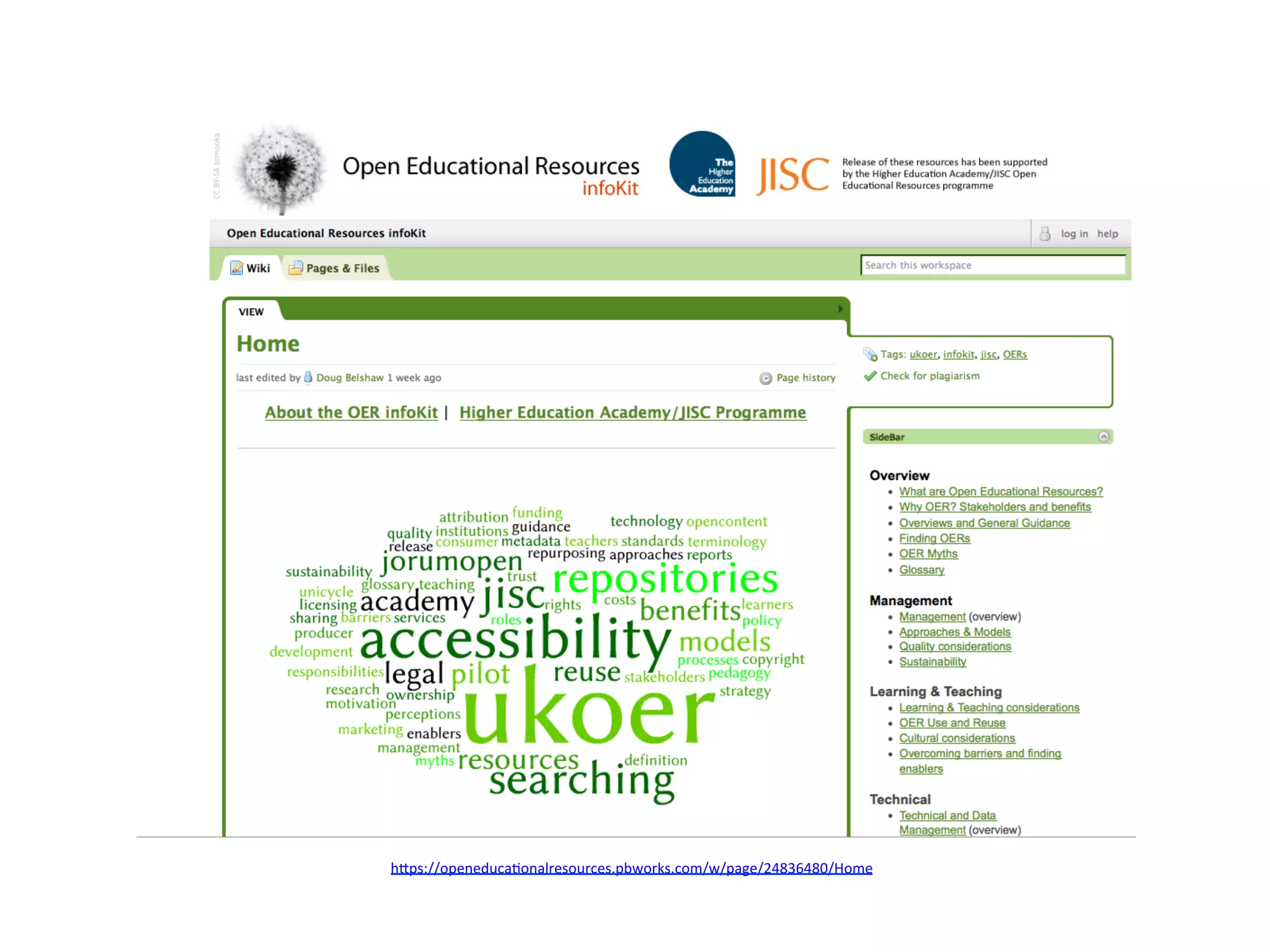 h#ps://openeducaGonalresources.pbworks.com/w/page/24836480/Home	
  	
  
 