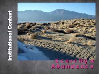 Scarcity x Abundance 