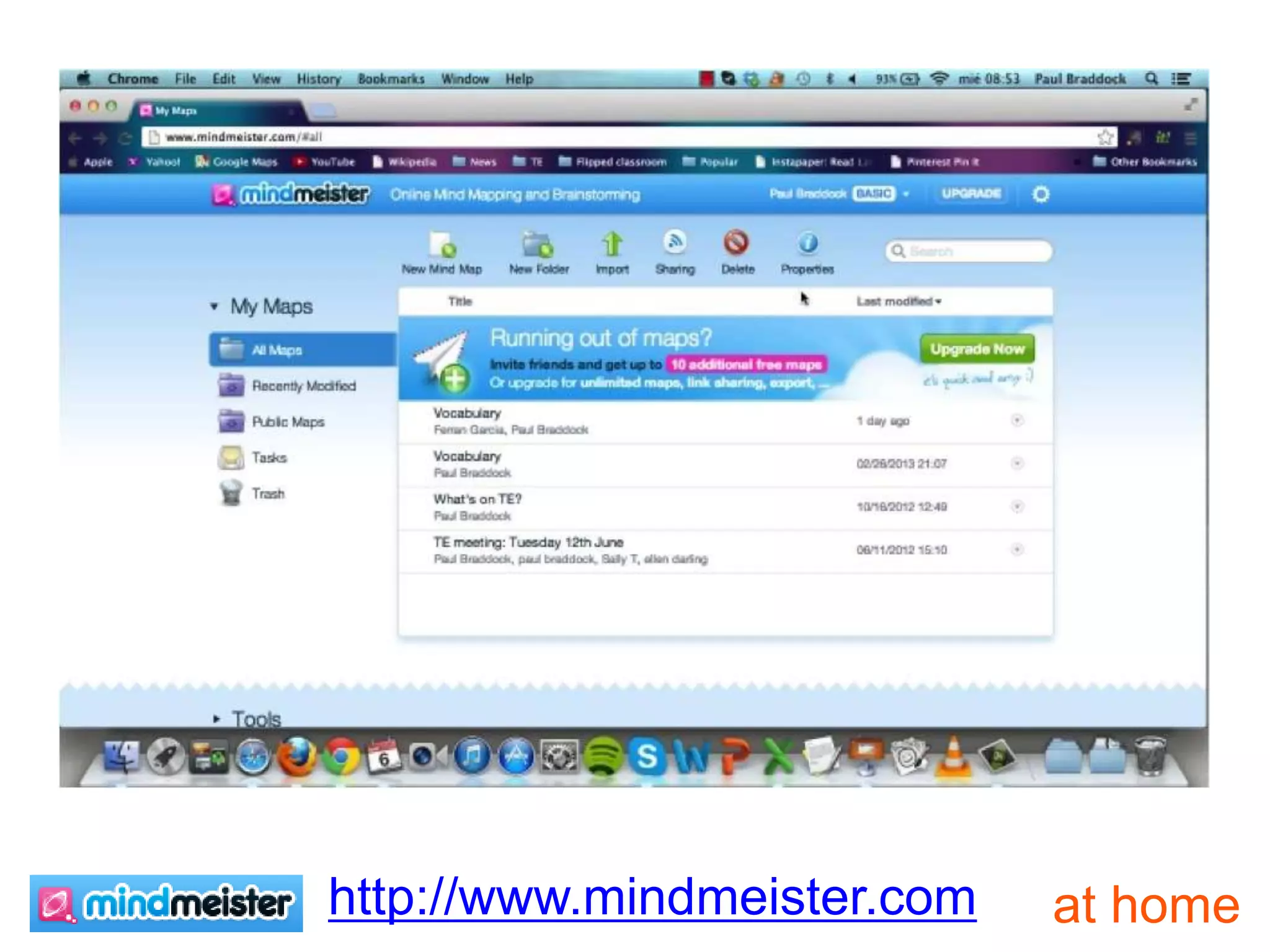 at homehttp://www.mindmeister.com
 