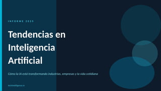 LAS TENDENCIAS DE LA INTELIGENCIA ARTIFICIAL PARA EL 2026 | PPTX