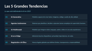 LAS TENDENCIAS DE LA INTELIGENCIA ARTIFICIAL PARA EL 2026 | PPTX