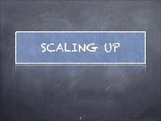 SCALING UP

1

 