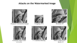 Image authentication techniques based on Image watermarking | PPTX