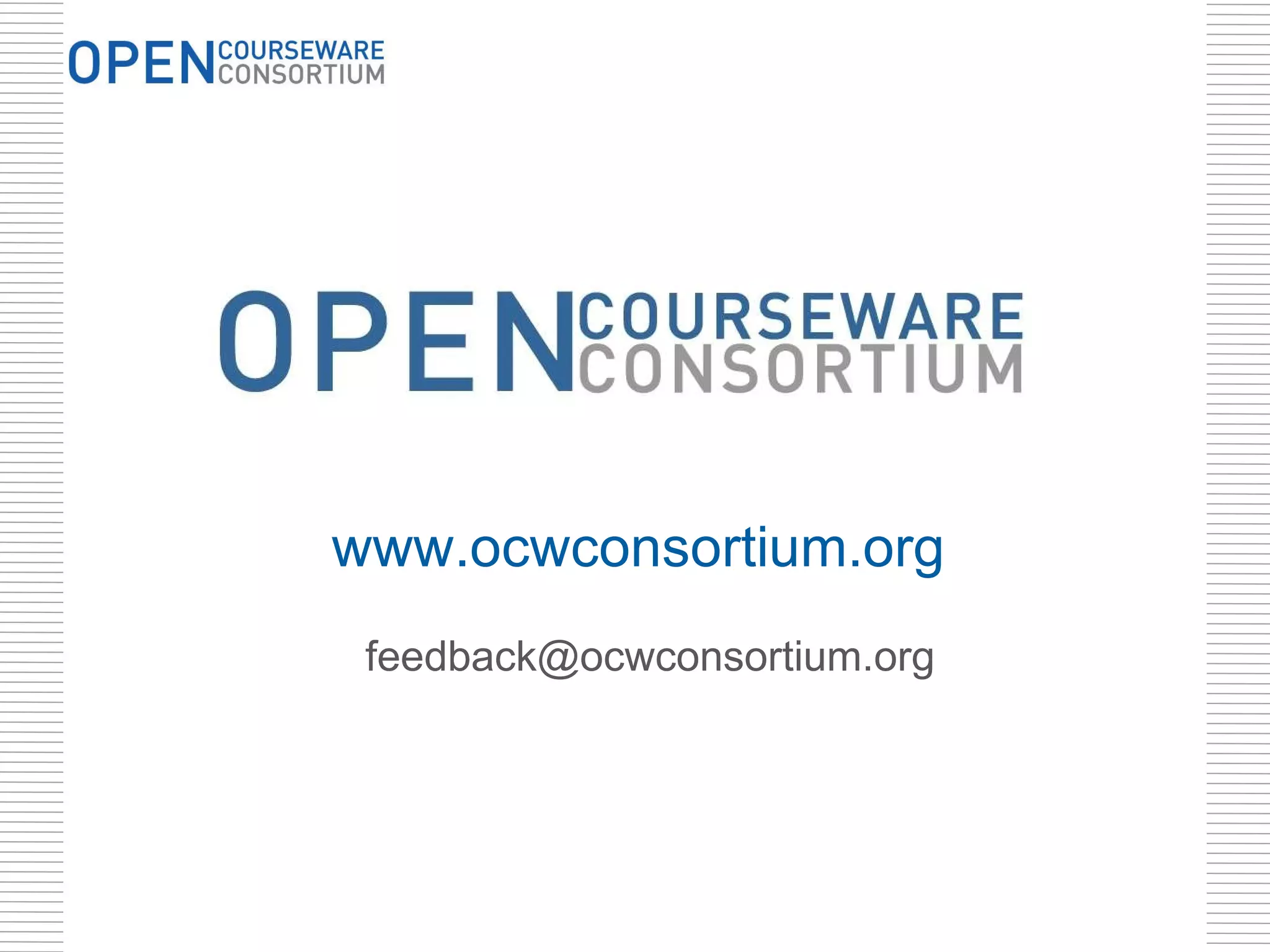 www.ocwconsortium.org [email_address] 