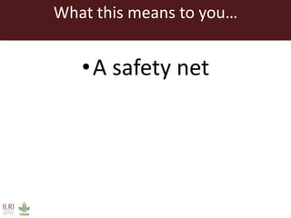 Introducing the Internal Audit Unit at ILRI