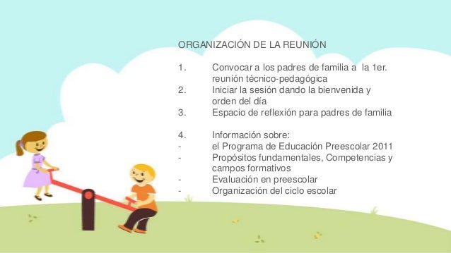 Primer reunión técnico pedagógica en preescolar para 
