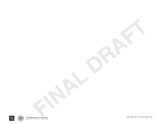 Haïti | Sept 2013 | Diagnostique | 49
Typography
architecture for humanity
architecture for humanity
architecture for humanityFINAL
DRAFT
 