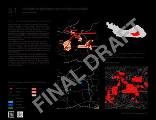 Haïti | Sept 2013 | Diagnostique | 72
Typography
architecture for humanity
architecture for humanity
architecture for humanity
Structures Urbaines5.1	 Identité et développement des localités
Bois
Bouton
Lan
Palmiste
Balairase
Marais Sale
Pointe de l’Est
La Fortune
Carrefour Citron
Bois
Bouton
Lan
Palmiste
Balairase
FLOODING ZONE
SETTLEMENTS ALONGTHE PATHWAYS
Left top: No Specified Center.
Left bottom: Public Buildings: 3 Schools / 2 Churches / 1
Health care facility.
Public Spaces: 1 Cockfighting ring / 1 Football court / 1
Park.
Below: Density map
5.1.4	 Bois Bouton, Balairase, Lan Palmiste
Dans cette zone, les maisons sont pour la plupart
situés le long de la voie principale menant au autres
localite en particulier le village du centre ville ( Mme
Bernard).Beaucoup de maison de fermiers sont
aussi dispersés dans le paysage.Dans ces localités
de l’Estles propriétés sont principalement clôturé
avec des cactus et les terres agricoles sont situées
derrière les maisons.
Les matériaux de construction sont des murs de
pierre avec des toits de tôle métallique. Certaines
maisons sont faites de structures en bois, d’autres de
structures en béton. Les constructions traditionnelles
sont principalement utilisées comme des cuisines ou
des boutiques.
Bien que cette partie de l’île a été habitée après
l’ouest, les villages apparaissent plus vieux et en
mauvais état. Même les bâtiments publics tels que
les écoles et les églises sont pour la plus part dans
un état de détérioration et dépourvu de toute forme
d’assainissement.
Evolution
	 Center of village
	Growth
Public Buildings
	 Residential
	Educational
	 Religious
	 Public Space
Density
	High
	Medium
	Low
Maps: Bois Bouton, Balairase, and Lan Palmiste
FINAL
DRAFT
 