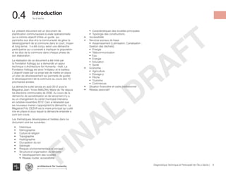 8Diagnostique Technique et Participatif de l’Île à Vache |
Île à Vache
Typography
architecture for humanity
architecture for humanity
architecture for humanity
0.4	 Introduction
Le présent document est un document de
planification communautaire à visée opérationnelle
qui a comme objectif d’être un guide, qui
permettra aux élus et à la communauté de gérer le
développement de la commune dans le court, moyen
et long terme.. Il a été conçu selon une démarche
participative qui a consisté à impliquer la population
et les élus de la commune dans chaque phase de
son élaboration.
La réalisation de ce document a été initié par
la Fondation Kellogg qui a demandé un appui
technique à Architecture for Humanity - Haïti. La
Fondation Kellogg est ainsi l’initiateur et le bailleur.
L’objectif visée par ce projet est de mettre en place
un plan de développement qui permette de guider
le développement de la commune au cours des 10
prochaines années.
La démarche a été lancée en août 2012 sous le
Magistrat Jean- Yvres AMAZAN, Maire de l’île depuis
les élections communales de 2006. Au cours de la
démarche de sensibilisation et de lancement il y a
eu un changement du cartel municipal intervenu
en octobre-novembre 2012. Ceci a nécessité que
les nouveaux maires s’approprient la démarche. Le
Magistrat Fritz CEZAR est le maire principal qui a été
mis en place et sous lequel la démarche entamée a
suivi son cours.
Les thématiques développées et traitées dans ce
document sont les suivantes :
•	 Historique
•	 Démographie
•	 Culture et religion
•	 Topographie
•	 Hydrographie
•	 Occupation du sol
•	 Géologie
•	 Risques environnementaux et sociaux
•	 Structure et organisation du territoire
•	 Développement des localités
•	 Réseau routier, accessibilité
•	 Caractéristiques des localités principales
•	 Typologie des constructions
•	 Accèssibilité
•	 Services sociaux de base
•	 Assainissement (Latinisation, Canalisation ,
Gestion des déchets)
•	 Energie
•	 Télécommunication
•	 Eau
•	 Energie
•	 Education
•	 Santé
•	 Economie :
•	 Agriculture
•	 Elevage p
•	 Pêche
•	 Toursime
•	 Commerces
•	 Situation financière et cadre institutionnel
•	 Réseau associatif
FINAL
DRAFT
 