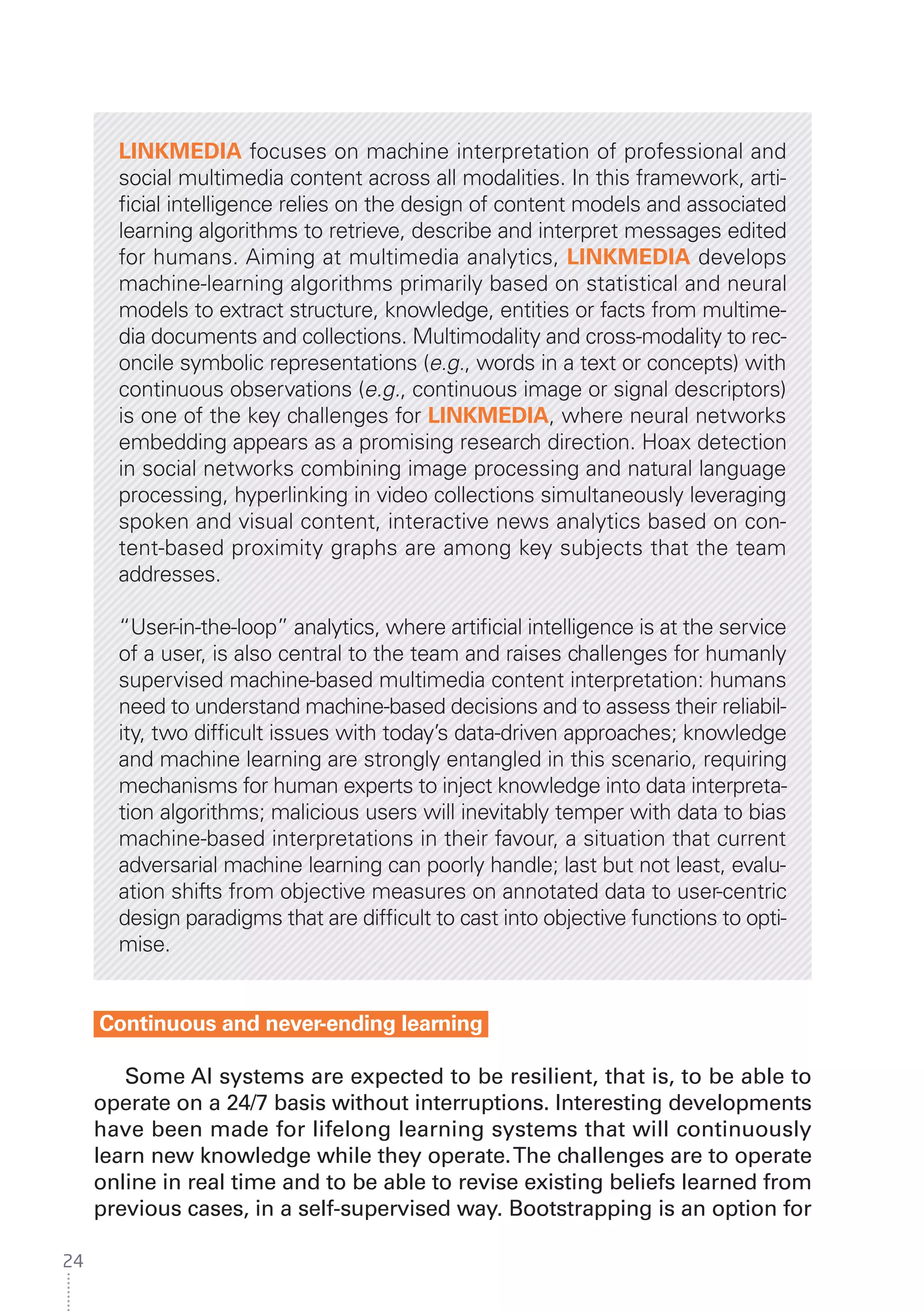 Inria White Paper Artificial intelligence, current challenges and…