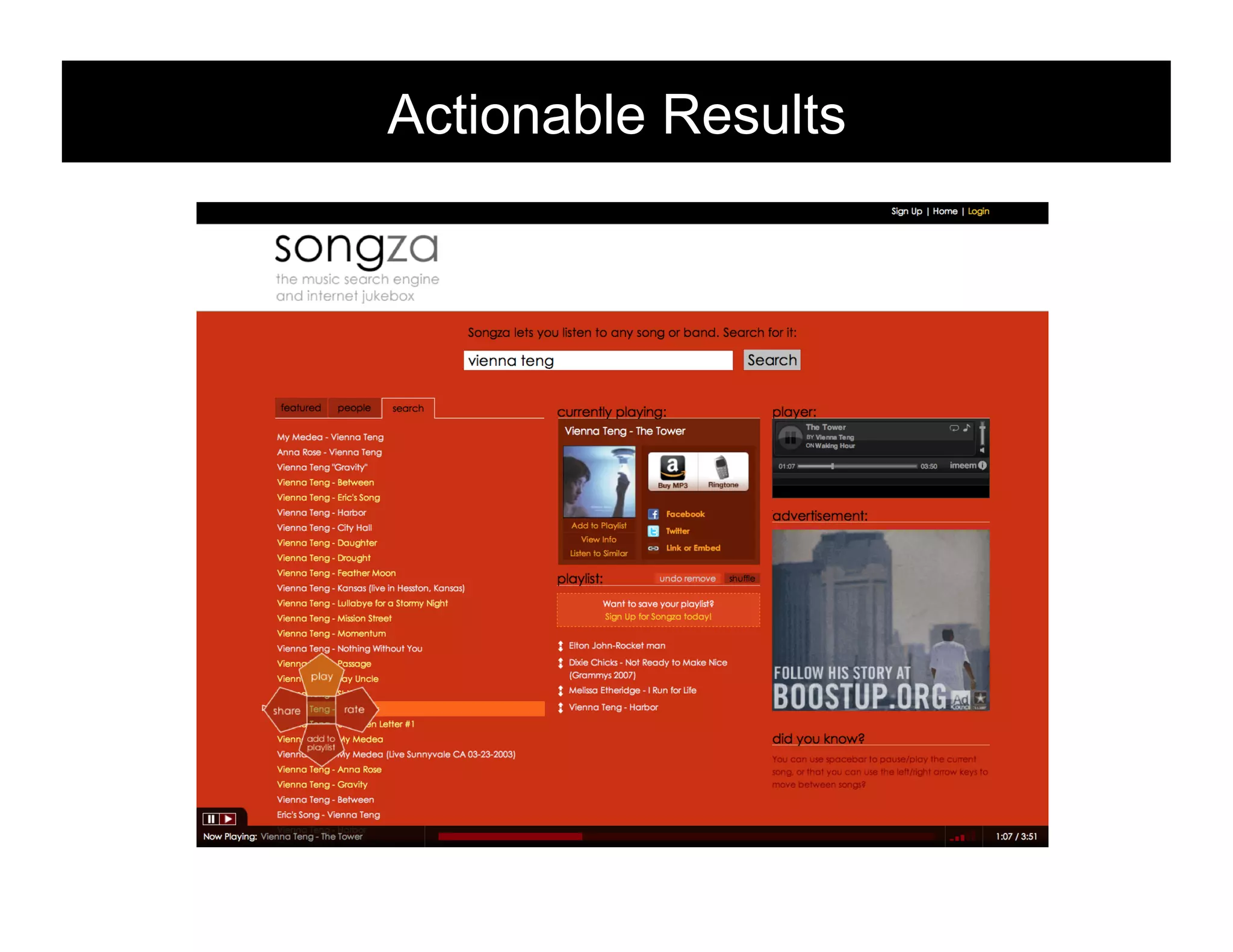 Actionable Results

121

 