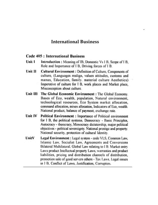 8
International Business
 