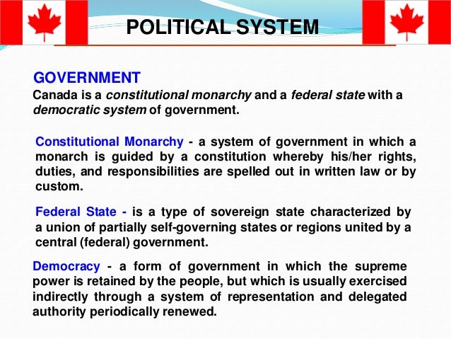 international business bba what is the form of government in canada