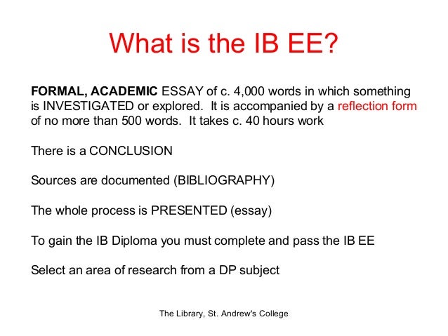 ib extended essay bibliography format