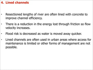 IB Geography: Drainage Basins: Channelisation | ZIP